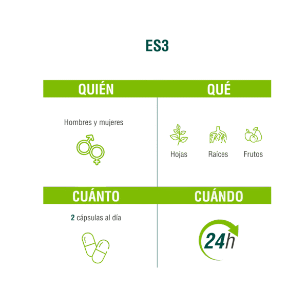 ES3 90 cápsulas | Adaptoheal® - Imagen 4
